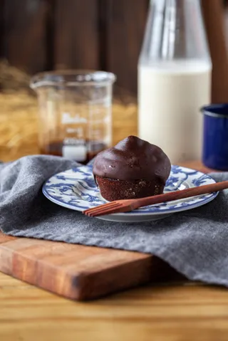CUPCAKE DE CHOCOLATE CON MALVAVISCO