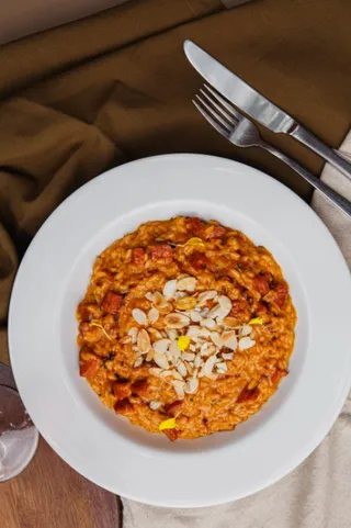 RISOTTO DE SALCHICHA BLUMENAU